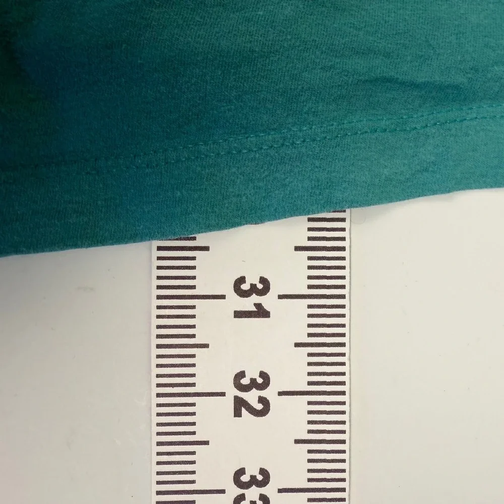 The North Face Mens Box Logo Graphic T-Shirt Teal‎ Green Never Stop Exploring L